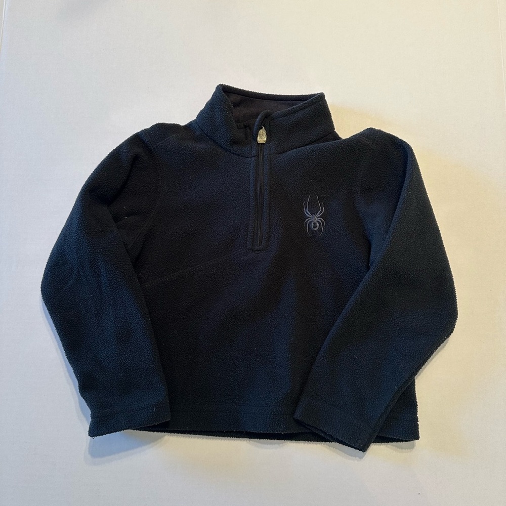 Spyder Kids Black Fleece Pullover